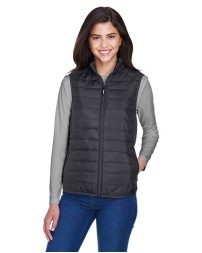 CORE365 CE702W Women's Prevail Packable Puffer Vest – 1.2 oz. 100% Polyester / 80 gsm Thermal Fill | XS–3XL