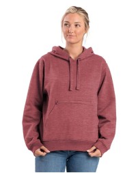 Berne Apparel WSP418 Women's Heritage Zippered Pocket Hooded Sweatshirt – 9 oz. 52/48 Cotton/Poly Fleece Pullover Hoodie | Concealed Zipper Pouch Pocket | Women's Fit