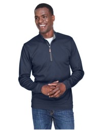 Devon & Jones DG479 Men's DRYTEC20® Performance Quarter-Zip Pullover Sweatshirt – 7.7 oz. 100% Cotton Interlock | S–4XL