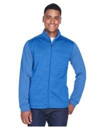 Devon & Jones DG796 Newbury Colorblock Mélange Fleece Full-Zip Jacket – Men’s 6.5 oz. Polyester Bonded Fleece | S–4XL