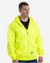Berne Apparel HVF101T Men's Tall Heritage Thermal-Lined Full-Zip Hooded Sweatshirt – 9 oz. 100% Polyester Fleece with Thermal Lining | Tall Sizing