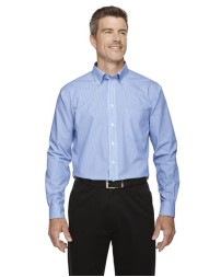 Devon & Jones D645 Men's Crown Collection® Banker Stripe Dress Shirt – 3.4 oz. 55/45 Cotton/Poly | S–4XL