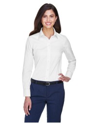 Devon & Jones D630W Women's Crown Collection® Oxford Woven Dress Shirt – 4.1 oz. 60/40 Cotton/Poly | S–3XL
