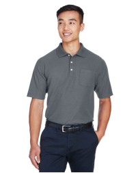 Devon & Jones DG150P Men's DRYTEC20® Performance Pocket Polo – 6 oz. 100% Combed Cotton Pique | S–4XL