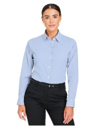 Devon & Jones DG537W CrownLux Performance® Microstripe Dress Shirt – Women’s 3 oz. Stretch Nylon Shirt | XS–3XL