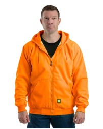 Berne Apparel HVF101 Men's Heritage Thermal-Lined Full-Zip Hooded Sweatshirt – 9 oz. 100% Polyester Fleece with 5 oz. 60/40 Cotton/Poly Thermal Lining | Double-Layered Three-Piece Hood | Media Pocket