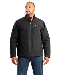 Berne Apparel J387 Men's Highland Quilt-Lined Micro-Duck Jacket – 4.7 oz. 60/40 Cotton/Poly Sanded Duck | Lightweight Insulation | Fleece-Lined Collar | Water- and Wind-Resistant