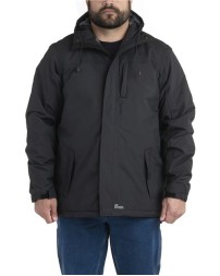 Berne Apparel RJ27 Men's Coastline Waterproof Storm Jacket – 6.5 oz. 100% Nylon Shell with Heavyweight Insulation | Waterproof, Wind-Resistant, Breathable | Rain-Blocker Hood