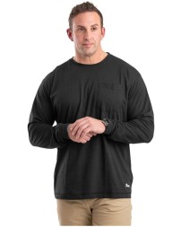 Berne Apparel BSM39T Men's Tall Performance Long Sleeve Pocket T-Shirt – 4.2 oz. 60/40 Cotton/Poly Men's Tall Long-Sleeve Performance Pocket Tee | Moisture-Wicking, Rib-Knit Cuffs | Tall Sizing