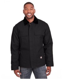 Berne Apparel CH416 Men's Heritage Chore Coat – 10 oz. Heavy-Duty Cotton Duck with Heavyweight Quilted Taffeta Liner | Brass Zipper, Storm Flap, Knit Cuffs | LEED-Certified Factory