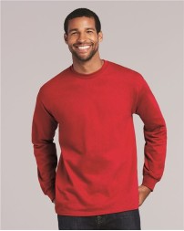 Gildan 2400 Unisex Ultra Cotton® Long Sleeve T-Shirt – 6 oz. 100% US Cotton | Classic Fit | Rib Collar | Taped Neck & Shoulders | Long Sleeve | US Cotton Trust Protocol | OEKO-TEX