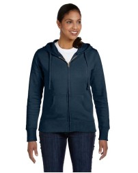 econscious EC4501 Women’s Full-Zip Hooded Sweatshirt – 9 oz. 80/20 Organic Cotton/Recycled Polyester | Enzyme-Washed | YKK Zipper | SEDEX SMETA Audited