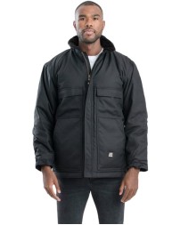 Berne Apparel NCH377 Men's Icecap Insulated Chore Coat – 1,000 Denier Nylon Oxford Shell with Arctic-Weight Insulation | Waterproof | Fleece Collar with Removable Hood Snaps