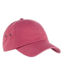 Big Accessories BA529 Washed Baseball Cap – 100% Washed Cotton Twill | 6-Panel Unstructured | Precurved Bill | Antique Metal Buckle | Tear-Away Tag | OSFM