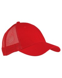 Big Accessories BX019 Twill Front Trucker Cap – 100% Cotton Twill Front | Polyester Mesh Back | Structured 6-Panel | Buckram Front Panels | Snapback | OSFM