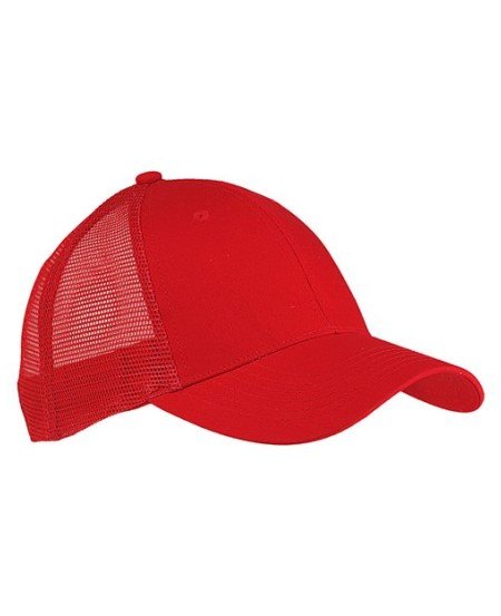 Big Accessories BX019 Twill Front Trucker Cap – 100% Cotton Twill Front | Polyester Mesh Back | Structured 6-Panel | Buckram Front Panels | Snapback | OSFM
