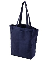 BAGedge BE008 Canvas Book Tote – 12 oz. 100% Cotton Canvas Book Tote with Self-Fabric Straps | One Size