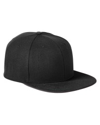 Big Accessories BA539 Flat Bill Sport Cap – 85% Acrylic / 15% Wool Blend | Structured 6-Panel | Flat Bill with Green Underbill | Snapback | OSFM