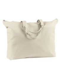 BAGedge BE009 Canvas Zippered Book Tote – 12 oz. 100% Cotton Zippered Tote with Internal Pocket | One Size