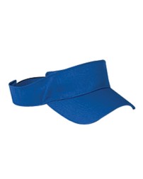 Big Accessories BX006 Chino Twill Visor Hat – 100% Cotton Twill | 3-Panel Open-Crown Visor | Hook-and-Loop Closure | One Size