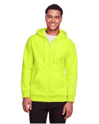 Team 365 TT95 Unisex Zone HydroSport Heavyweight Full-Zip Hooded Sweatshirt – 11 oz. 70/30 Cotton/Polyester | XS–4XL