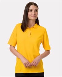 Harriton M105W Women's Maverick CVC Pique Polo – 5 oz. 60/40 Cotton/Poly Pique Women's Polo