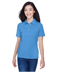 Harriton M265W Women's Easy Blend Polo – 5.6 oz. 65/35 Polyester/Cotton Pique Women's Short-Sleeve Polo | XS–3XL
