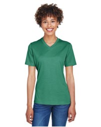 Team 365 TT11HW Women's Sonic Heather Performance T-Shirt – 3.5 oz. Sonic Heather Polyester Tee | XS–3XL