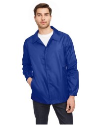 Team 365 TT75 Unisex Zone Protect Coaches Jacket – 1.5 oz. Polyester Taffeta Snap-Front Jacket | XS–4XL
