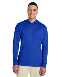 Team 365 TT41 Men's Zone Performance Hooded T-Shirt – 3.5 oz. 100% Polyester Hooded Tee | XS–4XL