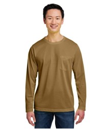 Harriton M118L Charge Snag and Soil Protect Long-Sleeve T-Shirt – Unisex 4.5 oz. 100% Polyester Pique Tee | XS–5XL