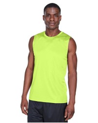 Team 365 TT11M Men's Zone Performance Muscle T-Shirt – 3.5 oz. Polyester Sleeveless Athletic Tee | XS–4XL