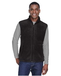 Harriton M985 Fleece Full-Zip Vest – Unisex 8 oz. Anti-Pill Polyester Fleece Vest | S–4XL
