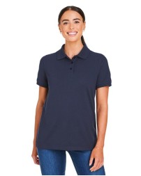 Harriton M205W Women's Valiant Cotton Snag Protect Polo – 6 oz. Cotton Snag Protection Pique Women's Polo | XS–3XL