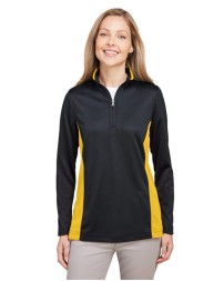 Harriton M786W Flash Snag Protection Plus IL Colorblock Quarter-Zip Pullover – Women's 6.5 oz. Polyester | XS–3XL