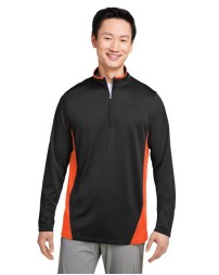 Harriton M786 Flash Snag Protection Plus IL Colorblock Quarter-Zip Pullover – Men's 6.5 oz. Polyester | S–4XL