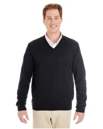 Harriton M420 Men's Pilbloc V-Neck Sweater – 11.8 oz. 100% Acrylic Jersey Knit Anti-Pill Pullover Sweater | XS–6XL