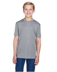 Team 365 TT11HY Youth Sonic Heather Performance T-Shirt – 3.5 oz. Sonic Heather Polyester Tee | S–XL