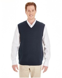 Harriton M415 Men's Pilbloc V-Neck Sweater Vest – 11.8 oz. 100% Acrylic Jersey Knit Anti-Pill Sweater Vest | XS–6XL