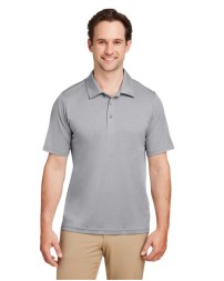 Team 365 TT51H Men's Zone Sonic Heather Performance Polo – 3.5 oz. Sonic Heather Polyester Polo | XS–4XL