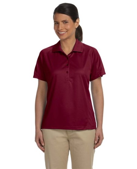 Harriton M374W Women's Polytech Mesh Insert Polo – 3.8 oz. 100% Polyester Women's Short-Sleeve Polo