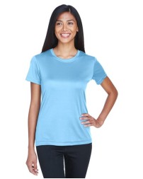 UltraClub 8420L Cool & Dry Sport Performance Interlock T-Shirt – Women's 4 oz. Micro-Polyester Athletic Tee | XS–3XL