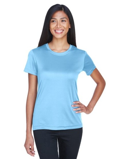 UltraClub 8420L Cool & Dry Sport Performance Interlock T-Shirt – Women's 4 oz. Micro-Polyester Athletic Tee | XS–3XL