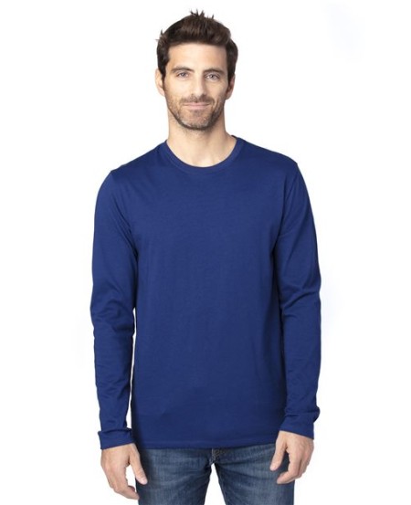 Threadfast Apparel 100LS Unisex Ultimate CVC Long Sleeve T-Shirt – 4.8 oz. 60/40 Cotton/Recycled Polyester | XS–3XL