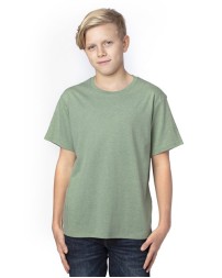 Threadfast Apparel 600A Youth Ultimate CVC T-Shirt – 4.8 oz. 60/40 Ring-Spun Cotton/Recycled Polyester | XS–XL