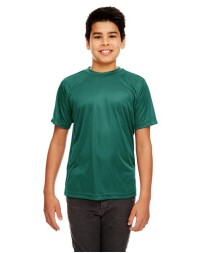 UltraClub 8420Y Youth Cool & Dry Sport Performance Interlock T-Shirt – 4 oz. Micro-Polyester Youth Tee | XS–XL
