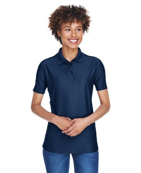 UltraClub 8414 Cool & Dry Elite Performance Polo – Women's 4.8 oz. Micro-Textured Polyester Polo | XS–3XL