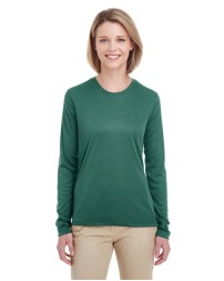 UltraClub 8622W Cool & Dry Performance Long Sleeve Top – Women's 4 oz. 100% Polyester | S–3XL