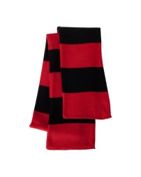 Sportsman SP02 Rugby-Striped Knit Scarf – Blank Acrylic Winter Scarf | One Size