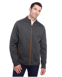 North End NE712 Men's Flux 2.0 Full-Zip Jacket – 6.8 oz. 100% Polyester Mélange Fleece, UTK Ceramitech, UTK Hydropel